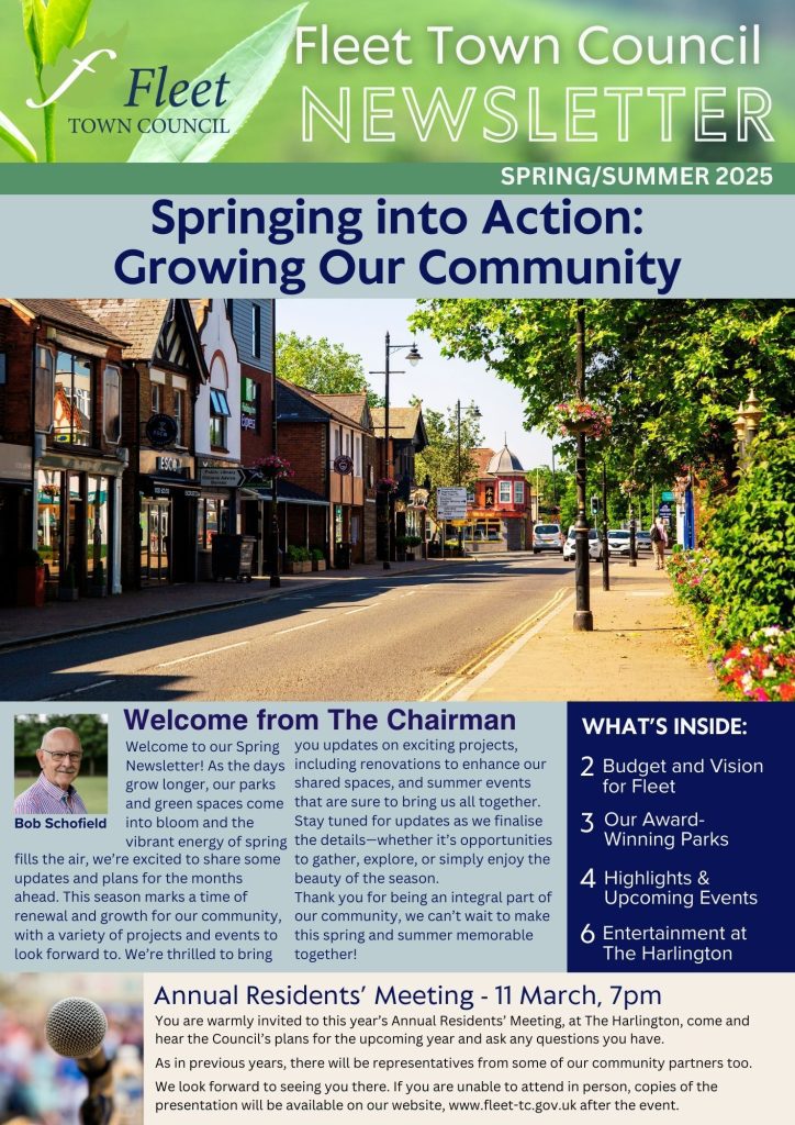 Image of front page of council newsletter
