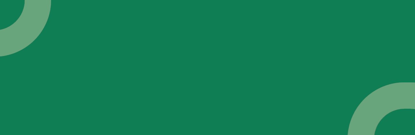 Page header - green background with lighter green arch shapes