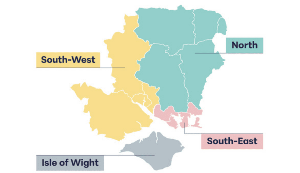 Map of Hampshire