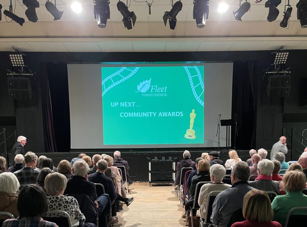 image of people winning award at annual residents meeting